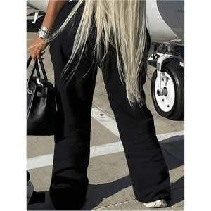 กางเกงวอร์มโกธิคทรงตรงเอวยางยืดสำหรับผู้หญิง สไตล์สตรีทแวร์ ผ้าเทอร์รี่ระบายอากาศได้ดี - Product Image 4