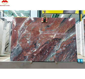 Hiện đại tự nhiên Ruby đá nhà bếp Countertop phòng tắm Vanity bồn rửa Tùy chỉnh màu đỏ đá cẩm thạch cho tường Panel sàn gạch - Product Image 6