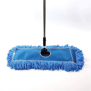 Mop per Pulizie a Secco e Umido per Grandi Hotel e Centri Commerciali, con Palo in Acciaio Inossidabile, Sostenibile, Leggero, con Strizzatura su Quattro Lati, per Europa e USA - Product Image 2