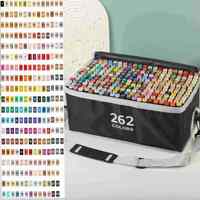 Juego de 80 Marcadores de Dibujo Borrables No Tóxicos, Marcadores de Arte con Doble Punta a Base de Alcohol para Artistas, Adultos y Niños