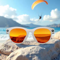 Nouvelles lunettes intelligentes M88 avec caméra HD, lampe de poche, lecture de musique, appels Bluetooth, ultra légères, confortables à porter