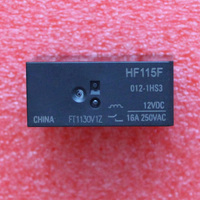 Relais d'alimentation PCB 12VDC 16A HF115F-012-1HS3 100% neuf d'origine, série HF115F, composants électroniques authentiques en stock