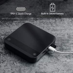 เครื่องชั่งครัวดิจิตอลแบบกระจกกันน้ำอัจฉริยะความแม่นยำสูง 0.1 กรัม ใช้พลังงานจาก USB และแบตเตอรี่ ดีไซน์พกพาขนาดกะทัดรัด - Product Image 3