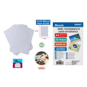 Papel Fotográfico Peiyong A3, 200g, 20 Hojas, 260gsm, para Impresión de Inyección de Tinta - Product Image 1