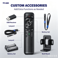 Télécommande de porte de garage anti-choc à code fixe KEYUAN TY-16G avec 4 boutons et pile AAA
