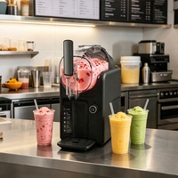 Machine à slush commerciale Baiwin, machine à boissons glacées à réservoir unique pour salon de thé, machine à slush pour hôtel, personnalisation OEM