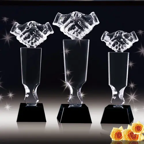 Toptan akrilik ödül kupa k9 boş kristal cam kupa