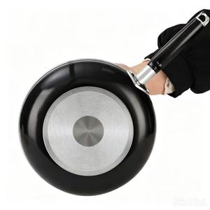 Juego de Ollas y Sartenes de Aluminio de Alta Calidad con Revestimiento Antiadherente, Tapas de Vidrio, Asas de Baquelita, 8 Piezas - Product Image 6