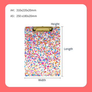 Custom ODM durevole in plastica HD acrilico A4 da ufficio pratico <span class=keywords><strong>Tablet</strong></span> <span class=keywords><strong>per</strong></span> studenti insegnanti medici in colore rosa - Product Image 4