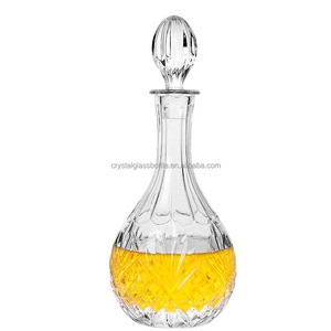 Nhà Sản Xuất Rỗng 500Ml 700Ml <span class=keywords><strong>850Ml</strong></span> Pha Lê Thủy Tinh Rượu Vang Rượu Globe Whisky Decanter Chai Với Top - Product Image 3