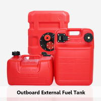 Bidon de carburant marin portable 12L/24L, réservoir de carburant pour bateau grande capacité 14,5 Gal - 37 Gal et accessoires de tuyau pour moteur hors-bord Mercury