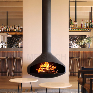 MEISU.CH Customize Heating Decoration Biofuel <strong>Wood</strong> Burning/Atomization/Alcohol/Electronic Indoor Hanging Fireplace - Product Image 1