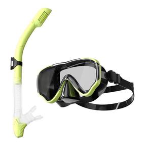 Ensemble de masque de plongée en apnée YIZHI avec lentilles en verre trempé, masque en silicone à large cadre étanche pour hommes et femmes - Product Image 3