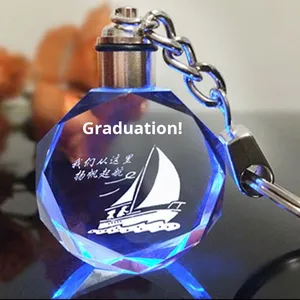 Biểu Tượng Tùy Chỉnh Pha Lê Khắc Ánh Sáng Keychain Món Quà Sáng Tạo Cho Tốt Nghiệp Kỷ Niệm Y Tế Mô Hình Chuỗi - Product Image 3