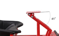 YUESHEN Racing Simulator Cockpit Acier Réglable Enfants Karting Logitech Thrustmaster Fanatec Sim Racing Game Seat