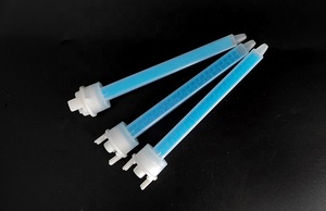 MFQ07-24 플라스틱 정적 믹서 말 신발 어플리케이터 팁 200ml 카트리지를위한 블루 블록 혼합 팁 - Product Image 3