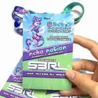 Expédition rapide, impression couleur intégrale en usine, carte VIP, badge d'identification pour événements, cordon personnalisé, badges d'événements avec cordons.