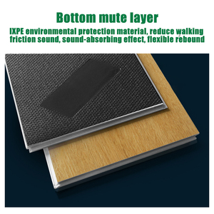 Diseño de enclavamiento Durabilidad Patrón de roble <span class=keywords><strong>flotante</strong></span> 4mm 5mm IXPE Suelo compuesto SPC insonorizado para exteriores y gimnasios - Product Image 3