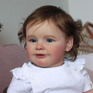 Muñeca Reborn de 24 Pulgadas, Niña Pequeña <span class=keywords><strong>Zoe</strong></span>, Piel 3D de Alta Calidad, Ya Pintada a Mano, Regalo de Navidad, Juguete M036 - Product Image 4