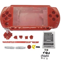 Casing Pengganti Full Set untuk Konsol PSP 1000 1001, Cover Casing Transparan dengan Tombol dan Part