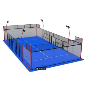 Padel Whole Set customized Panoramic Padel Tennis Court paddle tennis court outdoor