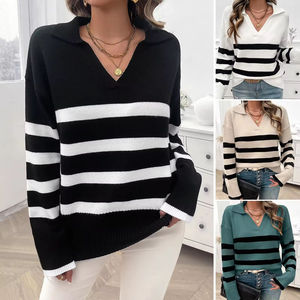 Pull cardigan femme col rond tricoté en fil de base, collection 2026 – Vêtements féminins en gros à prix abordable - Product Image 6