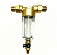 Pré-filtre à eau en laiton DN15-DN25, filtre à sédiments réutilisable, maille en acier inoxydable de 40 microns pour la plomberie de toute la maison