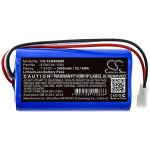 テルモTE-SS800注入ポンプ4YB4194-1254用CameronSino 3400mA交換用バッテリー