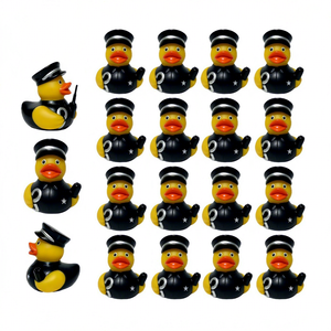 Jouets <span class=keywords><strong>de</strong></span> bain en caoutchouc PVC personnalisés en forme <span class=keywords><strong>de</strong></span> canard policier pour tout-petits, enfants, <span class=keywords><strong>piscine</strong></span>, plage, jouets promotionnels - Product Image 1