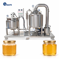 50-100 Lt Concentration de miel en acier inoxydable, équipement de purification de filtration Extracteur de miel Machine d'élimination de l'humidité du miel