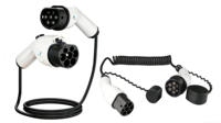 Câble de conversion de charge pour véhicule électrique 32A 1P Type 2, adaptateur de chargeur de véhicule électrique compatible avec toutes les prises Type 2, OEM disponible