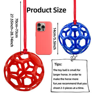 Moderna Bola de Silicona para Premios de Caballos, Comedero Colgante para Heno, para Equinos, Ponis y Cabras, Alivia el Estrés, Empaquetado en Cartón - Product Image 6