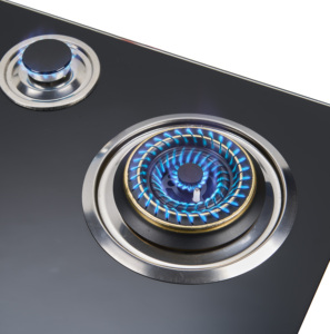 Cuisinière à gaz domestique à trois brûleurs avec plaque de cuisson en verre trempé - Product Image 4
