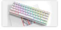 Keyboard Mekanikal Kunci BT 61 Nirkabel, Kabel USB LED Sumbu Backlit untuk Desktop
