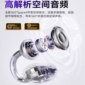 M91 Ear <b>Clip</b> Bluetooth Earphones 3.5g Lightweight Bone Conduction Sports Wireless With ANC Noise Cancellation - Product Image 5