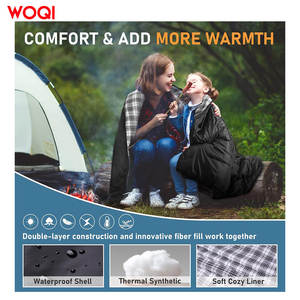 <span class=keywords><strong>Sac</strong></span> <span class=keywords><strong>de</strong></span> <span class=keywords><strong>couchage</strong></span> <span class=keywords><strong>double</strong></span> <span class=keywords><strong>grand</strong></span> format en flanelle WOQI pour adultes, camping, randonnée, <span class=keywords><strong>sac</strong></span> à dos, sacs <span class=keywords><strong>de</strong></span> <span class=keywords><strong>couchage</strong></span> pour 2 personnes, adapté aux températures froides - Product Image 5