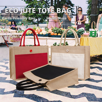 Sac de plage en toile de jute écologique naturel de grande taille recyclé Yilu en gros avec une longue poignée