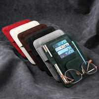 Organisateur de pare-soleil de voiture de luxe avec porte-cartes, porte-billets, porte-documents, porte-lunettes de soleil et porte-stylo