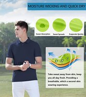 Impression de logo personnalisé, polos à manches courtes unis et simples pour hommes, vêtements de golf, t-shirts formels pour affaires