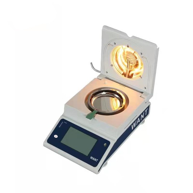 120g 0.005g Digital Seed Touch Screen Halogen Moisture Analyzer Moisture Balance Halogen Moisture Meter