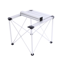 Tables de pique-nique d'extérieur portables avec logo personnalisé Table pliante en aluminium léger pour camping BBQ