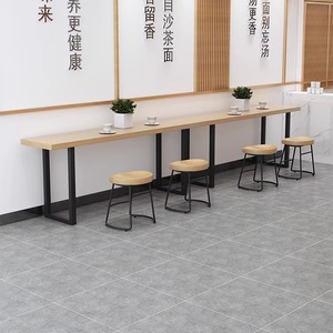 Juego de Mesa y Sillas de <span class=keywords><strong>Bar</strong></span> Modernas de Estilo <span class=keywords><strong>Rock</strong></span>, Montadas en la Pared y con Patas Altas, para Uso en Hoteles, Muebles Comerciales Duraderos - Product Image 4
