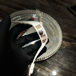Montre mécanique automatique Elite Masterpiece, cadran squelette doré, bracelet en caoutchouc blanc, lumineuse, sportive, étanche - Product Image 3