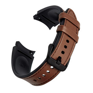 Lionorm Silicone + <span class=keywords><strong>Bracelet</strong></span> En Cuir Étanche 40mm 44mm Remplacement Correa pour <span class=keywords><strong>samsung</strong></span> <span class=keywords><strong>galaxy</strong></span> <span class=keywords><strong>Watch</strong></span> 7 Fe 6 4 Classic <span class=keywords><strong>5</strong></span> <span class=keywords><strong>Pro</strong></span> <span class=keywords><strong>Bracelet</strong></span> - Product Image 3