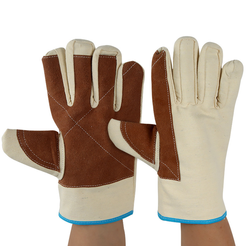 Processing Custom Short Welding Gloves Two