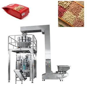 Auto High Precision Roasted Cashews Peanuts Multi Linear Weigher Gummy Ring Candy Nuts Pouch Sealing Packaging Forming Machine