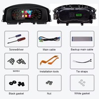 Dasbor Digital 12,3 Inci untuk Volkswagen Golf 7 MK7 2013-2020 LCD Instrument Cluster Virtual Cockpit Speedometer Upgrade