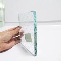 Verre flotté transparent laminé de 6 mm, ignifuge, de sécurité, anti-explosion, isolant, protection UV, verre maillé, porte extérieure solide pour bâtiment