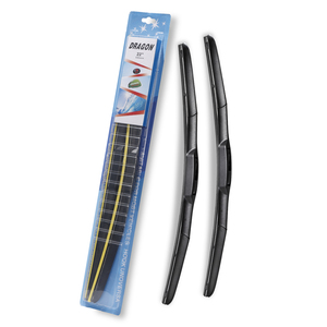 Limpiaparabrisas Universales para Automóvil, Negros, Tipo U/J, Recambios de Escobillas Híbridas de Tres Etapas, de Caucho Natural, Accesorios para Automóvil - Product Image 1