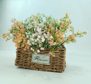 زهور زفير صناعية فاخرة مصنوعة يدويًا من الحرير بطول 36 سم، بيضاء اللون، مقاومة للماء، تدوم طويلاً، بملمس طبيعي للمنزل والحديقة - Product Image 1